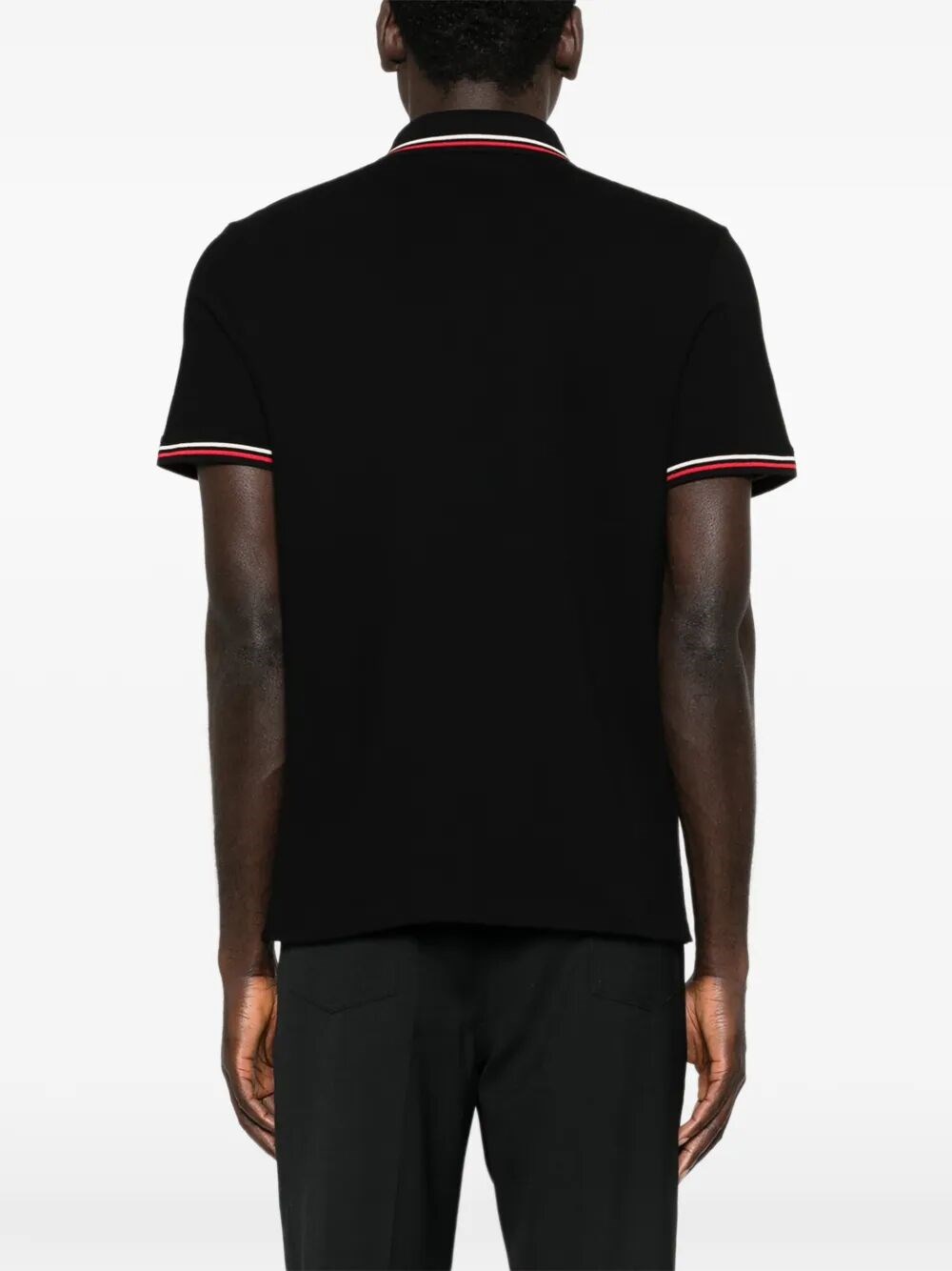 COTTON PIQUET POLO SHIRT WITH VLOGO PATCH