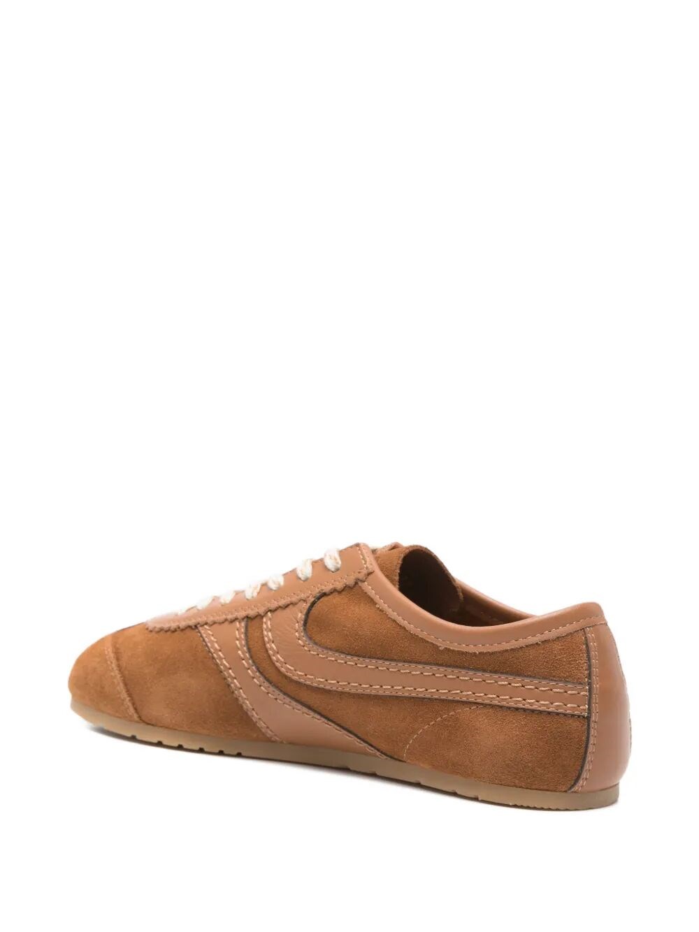 SUEDE SNEAKERS WITH LEATHER INSERTS