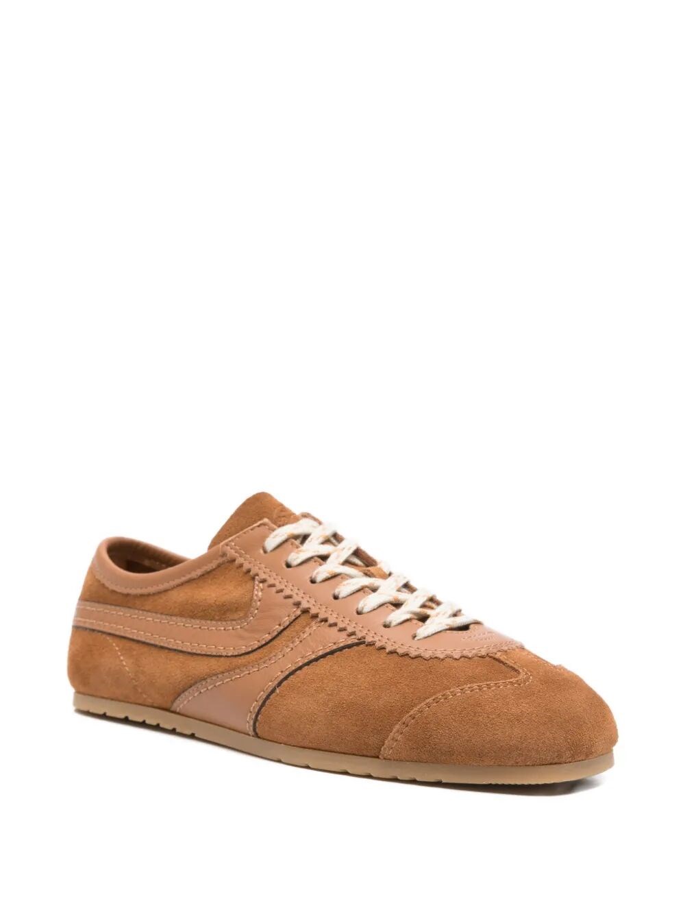 SUEDE SNEAKERS WITH LEATHER INSERTS