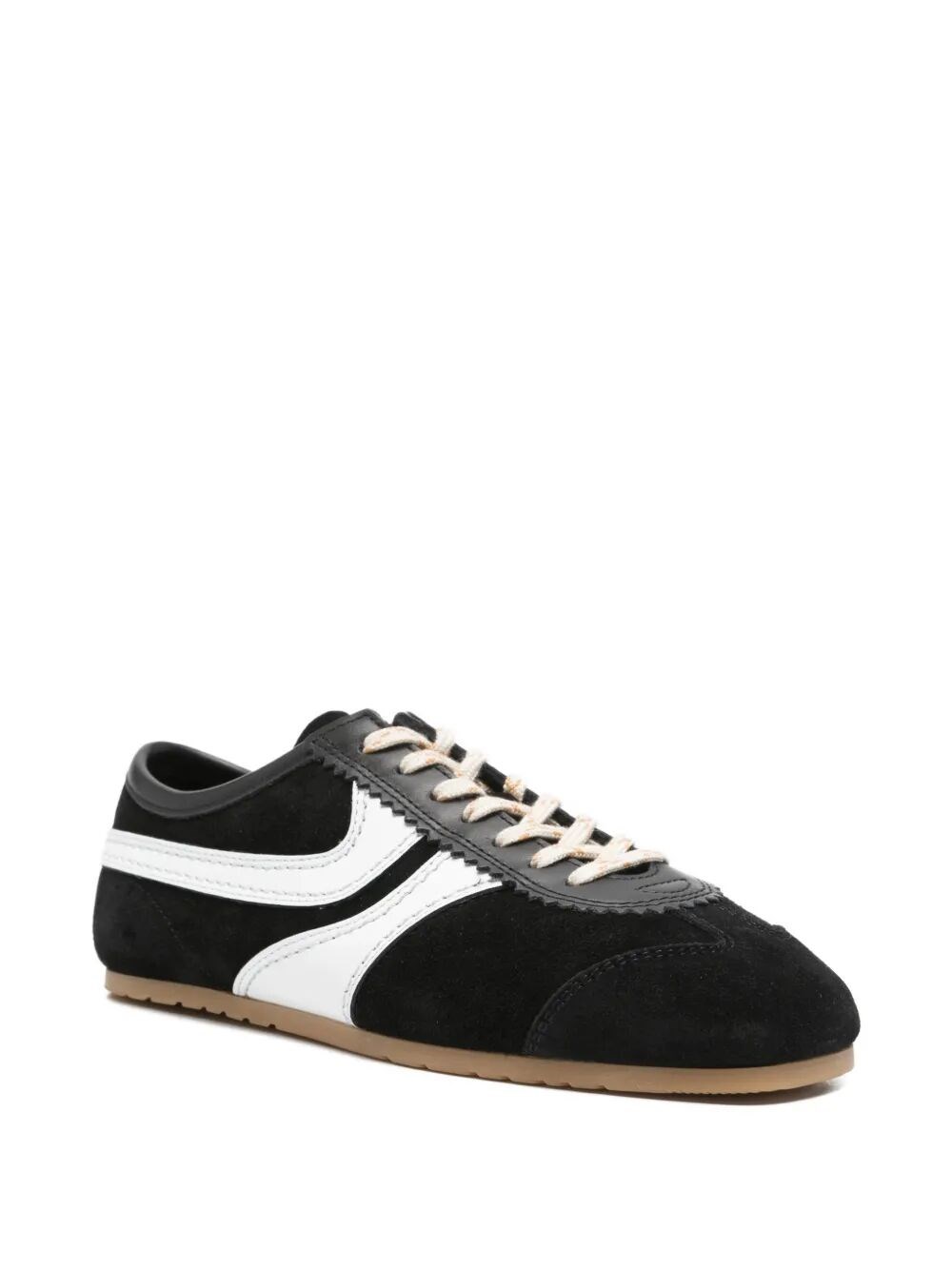 SUEDE SNEAKERS WITH LEATHER INSERTS