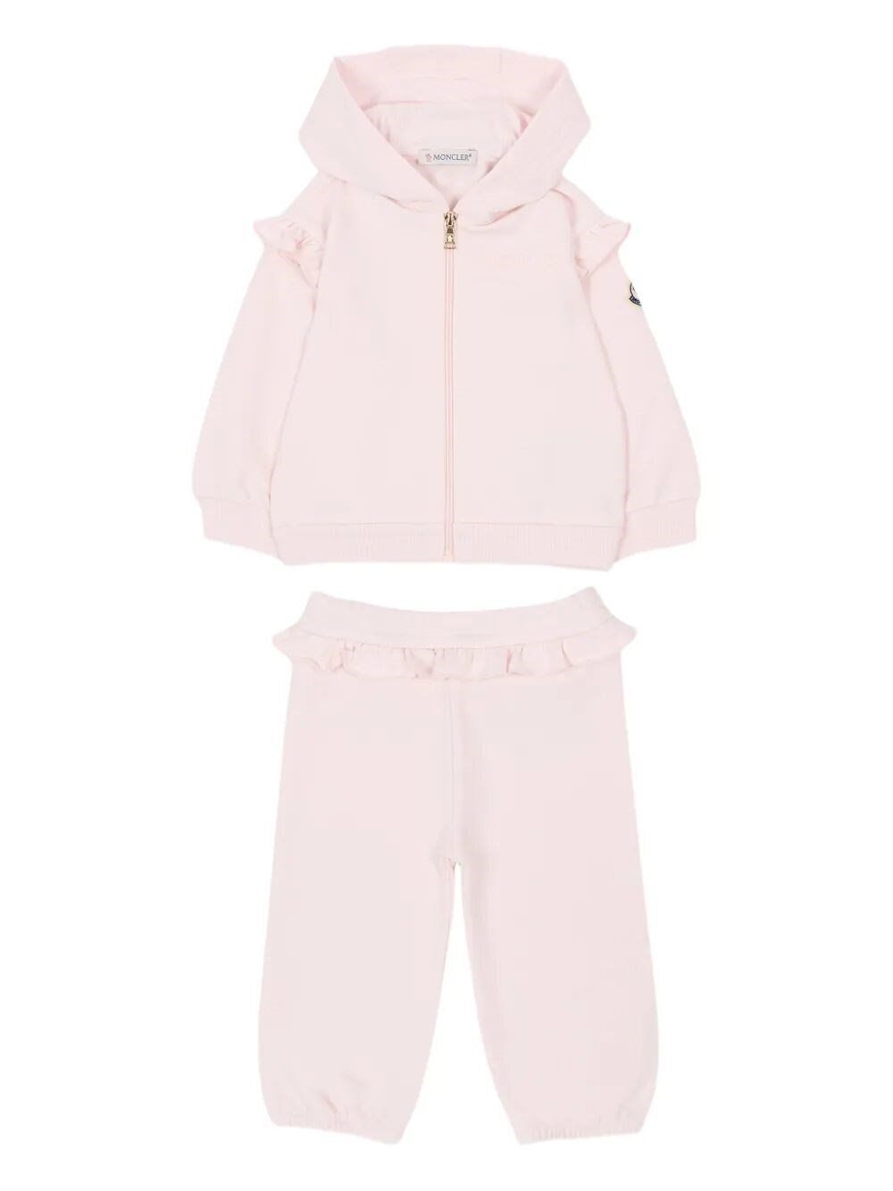 Moncler Kids Girls Pink & Purple 2-Piece Cotton Tracksuit Set