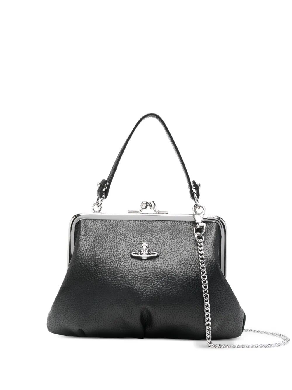 Vivienne Westwood Women's Black Granny Frame Bag Hammered Finish