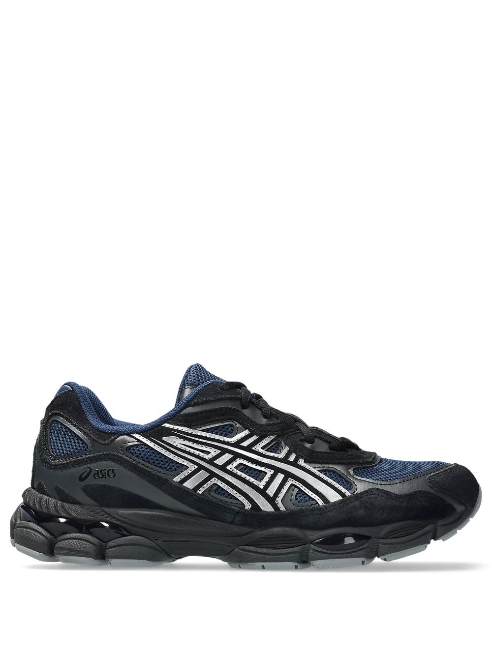 Asics Men's Blue Gel-Nyc Sneakers In Mesh And Suede