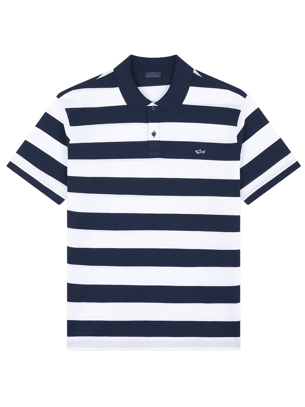 Paul & Shark Men's Blue Cotton Double Piqué Polo