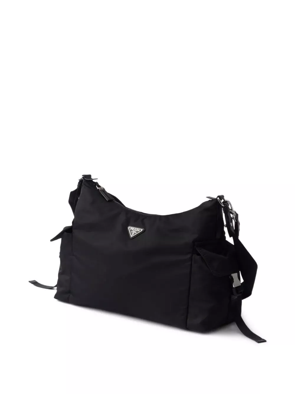 PRADA 익스플로어 리사이클 나일론 가죽 호보 백