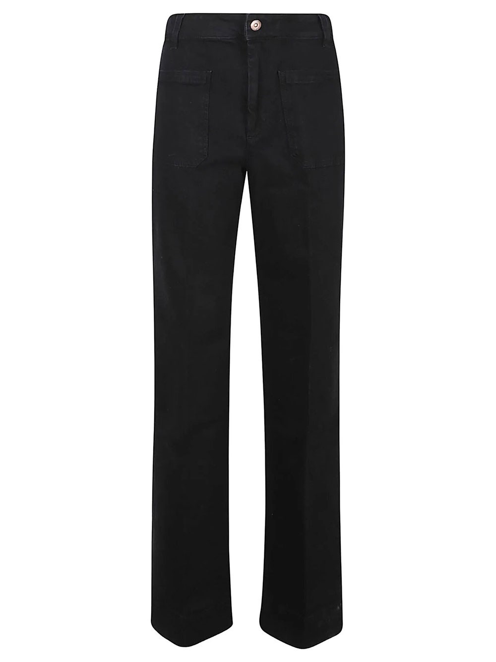 Victoria Beckham Women's Black Stretch Alina Jeans In Washed