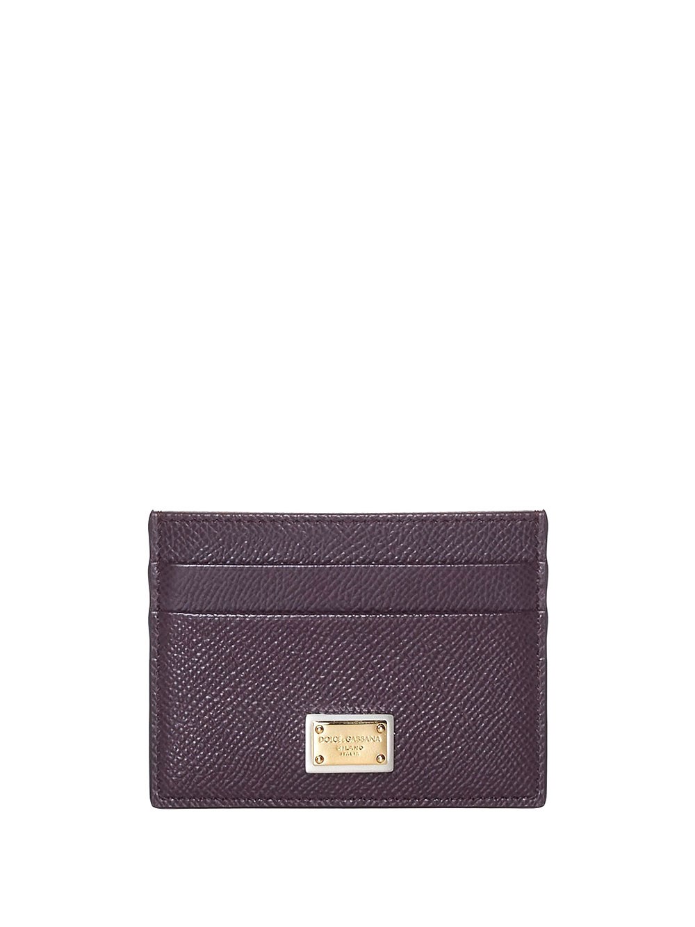 Dolce & Gabbana Women's Red Calf Leather Cardholder With Logo Tag