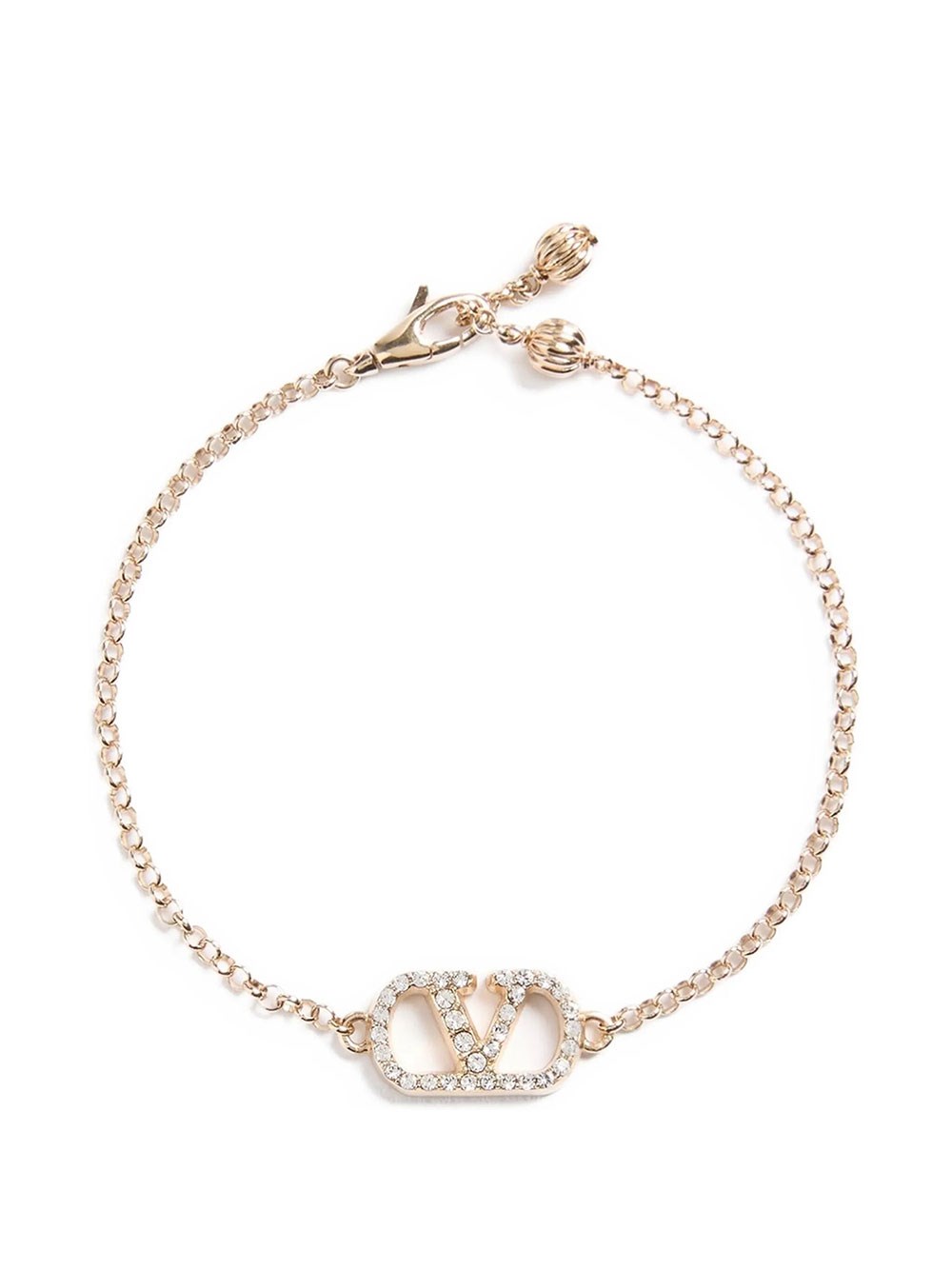 Valentino Garavani Women's Metallic Vlogo Signature Bracelet In Metal With Swarovski C