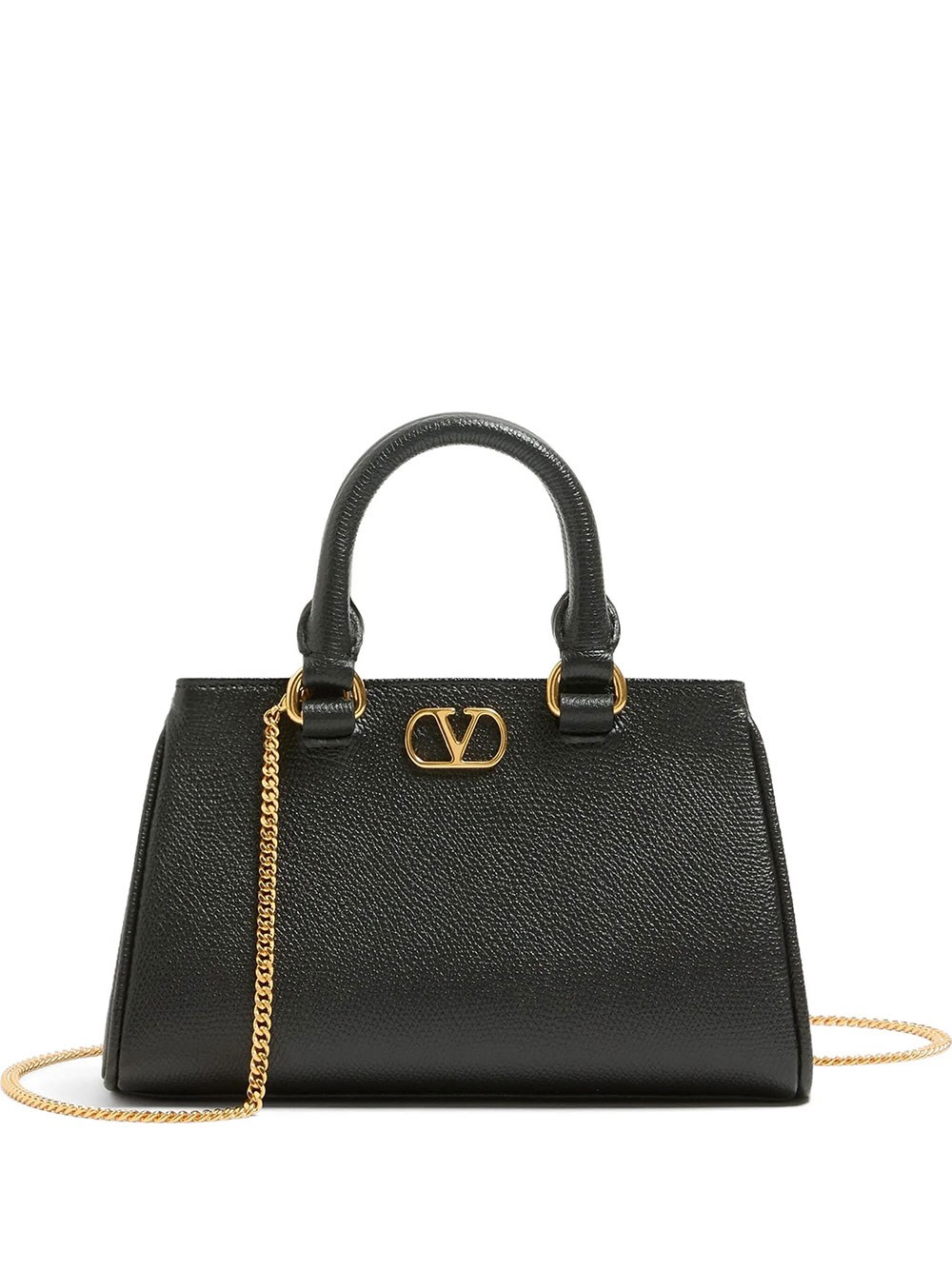 Valentino Garavani Women's Black Mini Bag Vlogo Signature In Garnet Calf Leather
