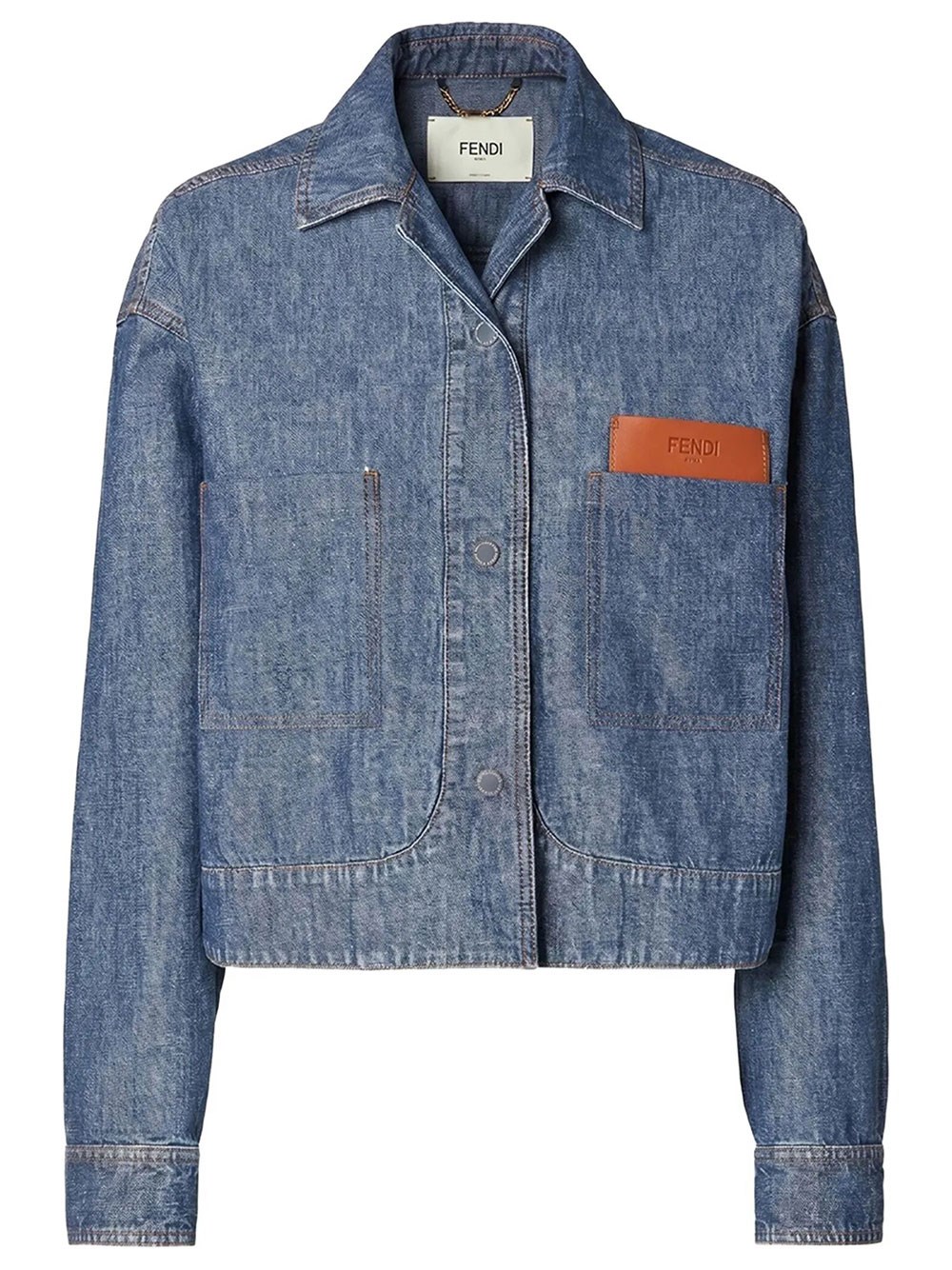 FENDI SHORT CHAMBRAY JACKET