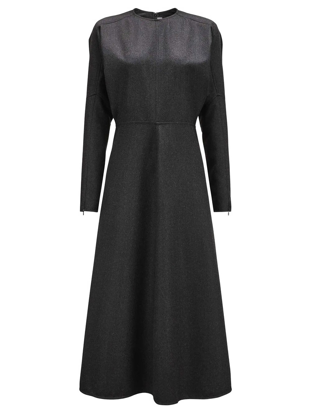 Victoria Beckham Women's Grey Dolman Midi Dress In Wool
