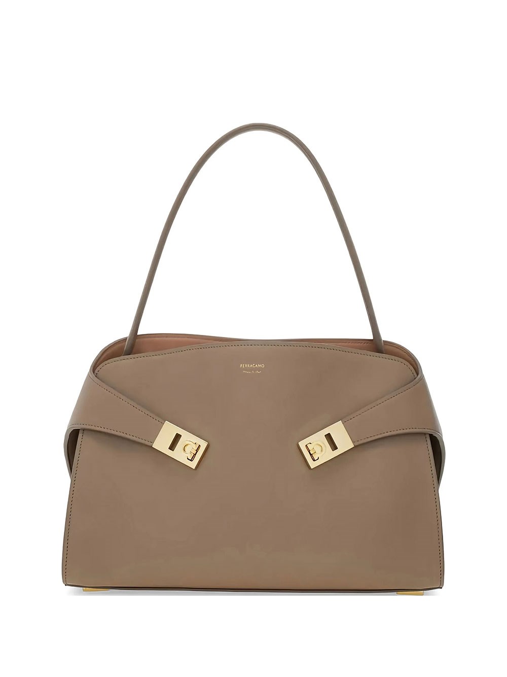 Ferragamo Women's Grey Hug Soft Medium Shoulder Bag
