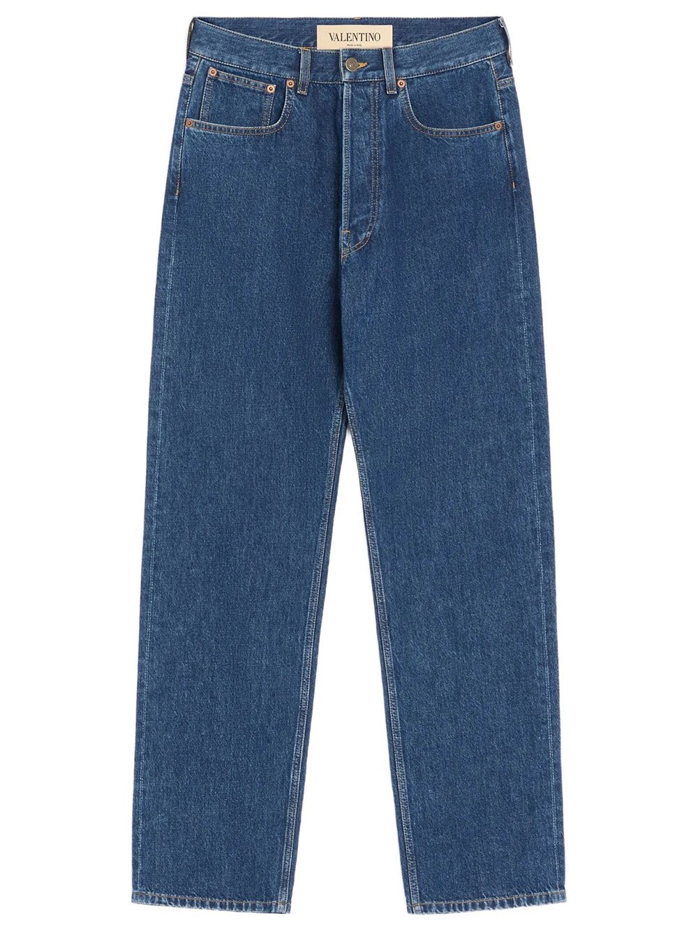 Valentino Garavani Men's Blue Valentino Denim Pants With Vgold