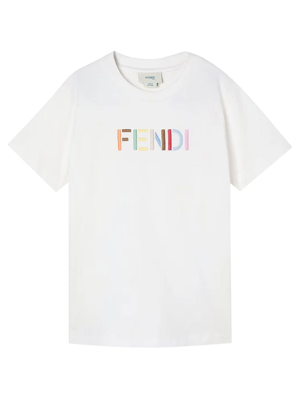 Fendi Kids Girls White Junior T-Shirt