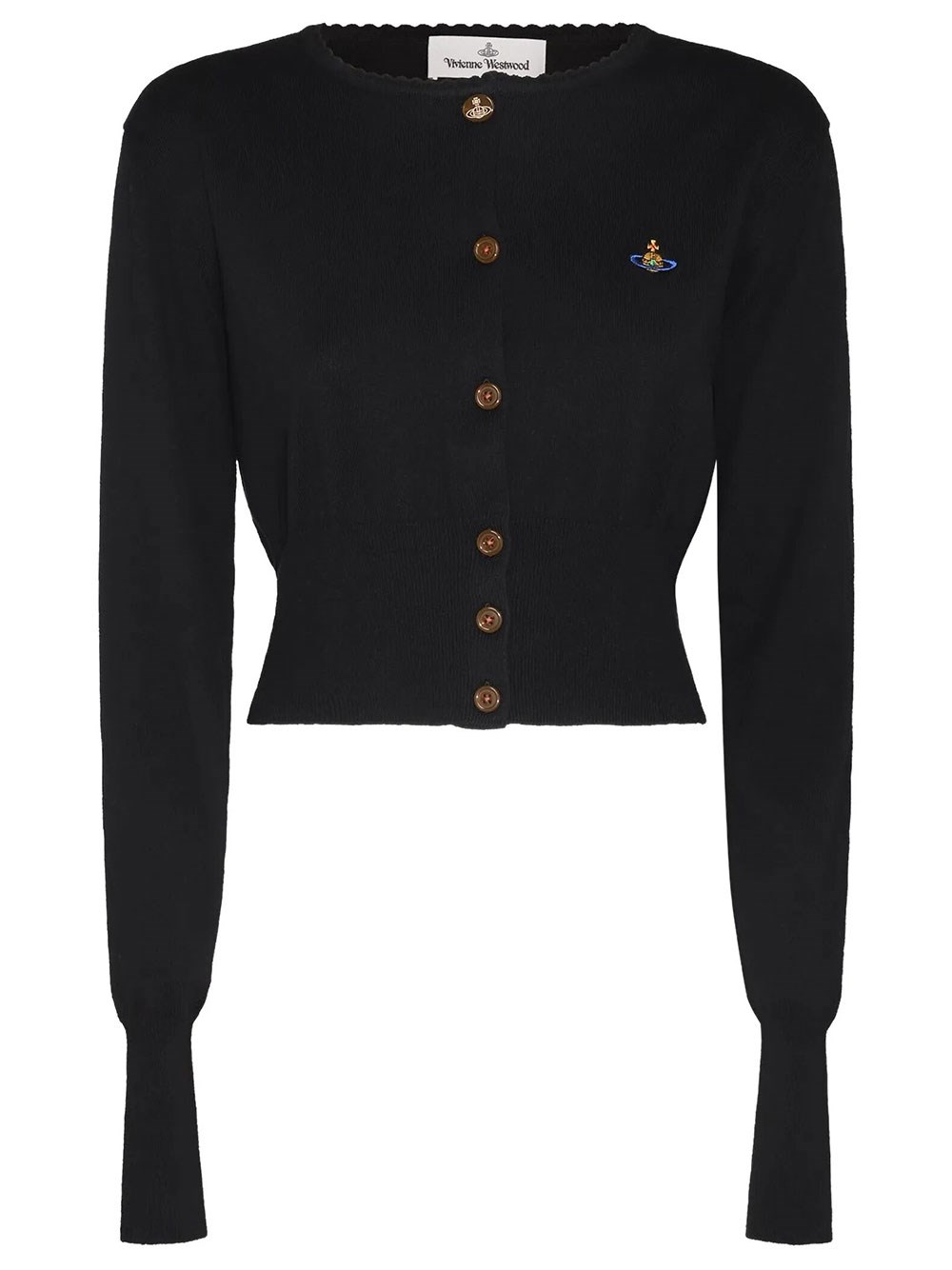 Vivienne Westwood Women's Black Cropped Bea Cardigan