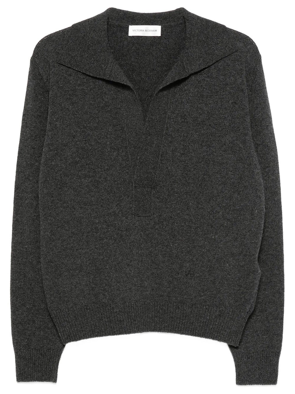 Victoria Beckham Women's Grey Genevieve Melange Ore Sweater