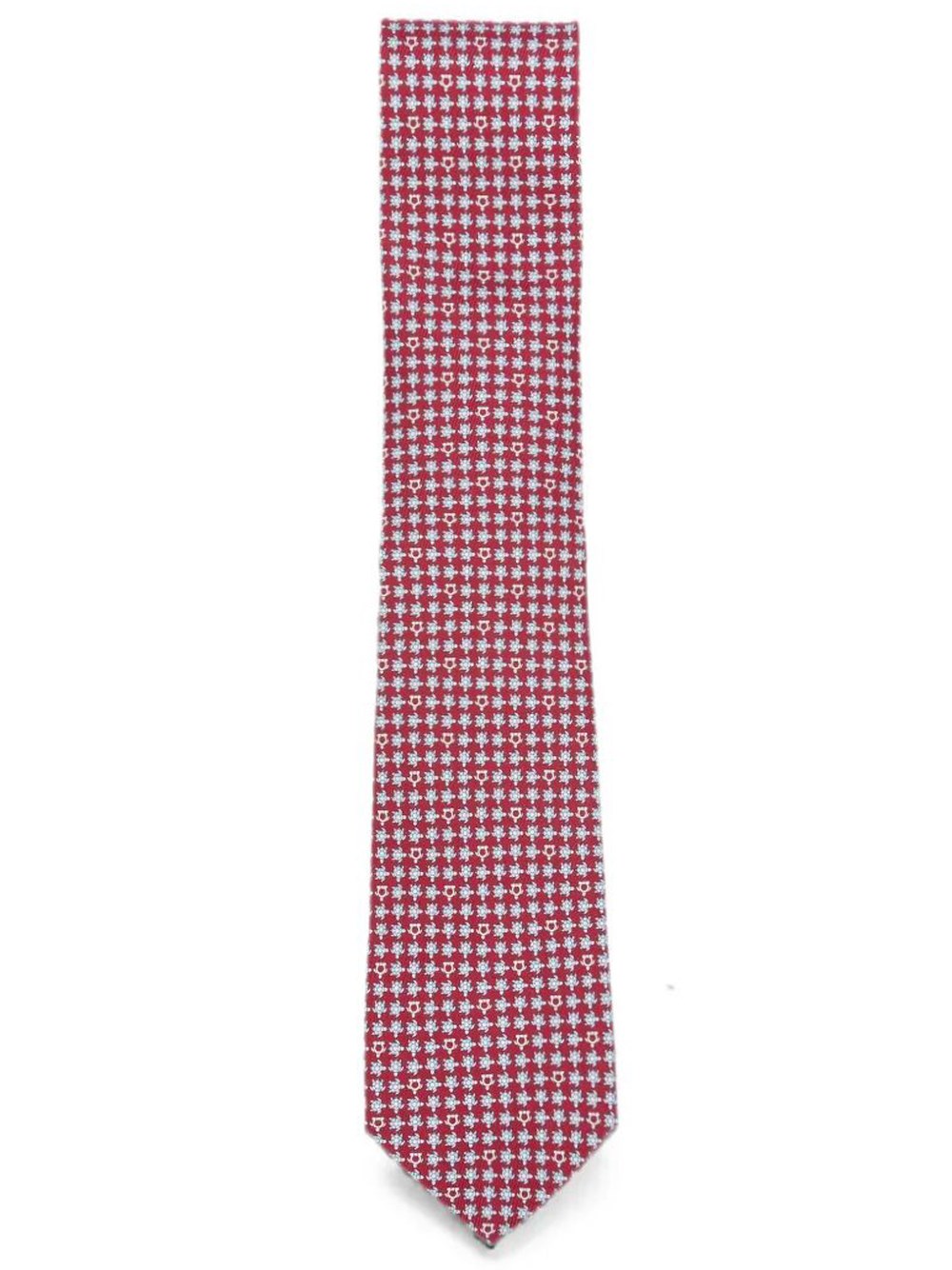 Ferragamo Men's Pink & Purple Silk Tie Animal Print