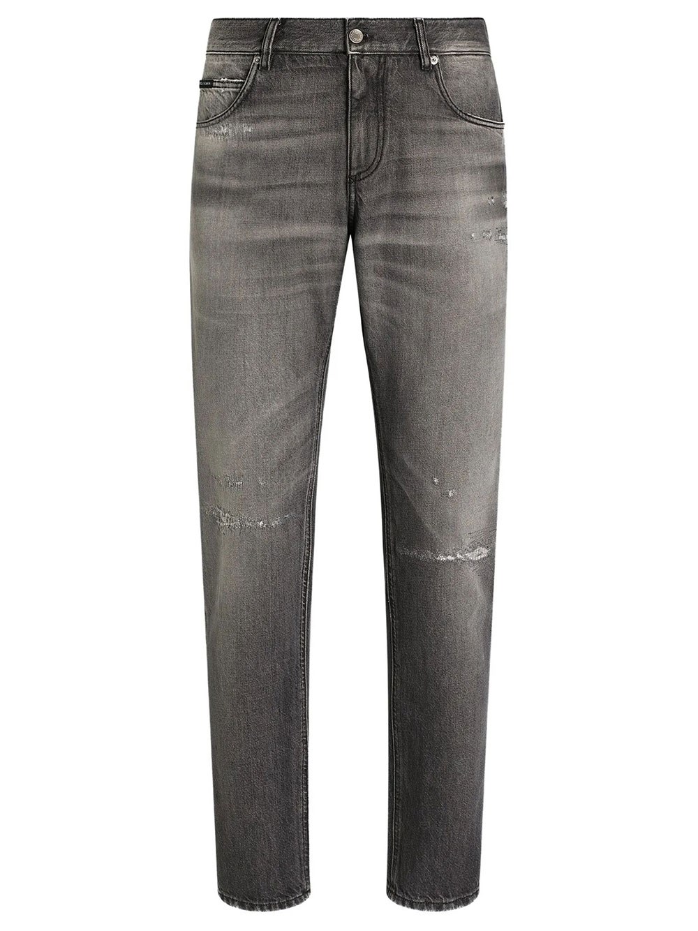 Dolce & Gabbana Men's Grey Regular Fit Denim Jeans