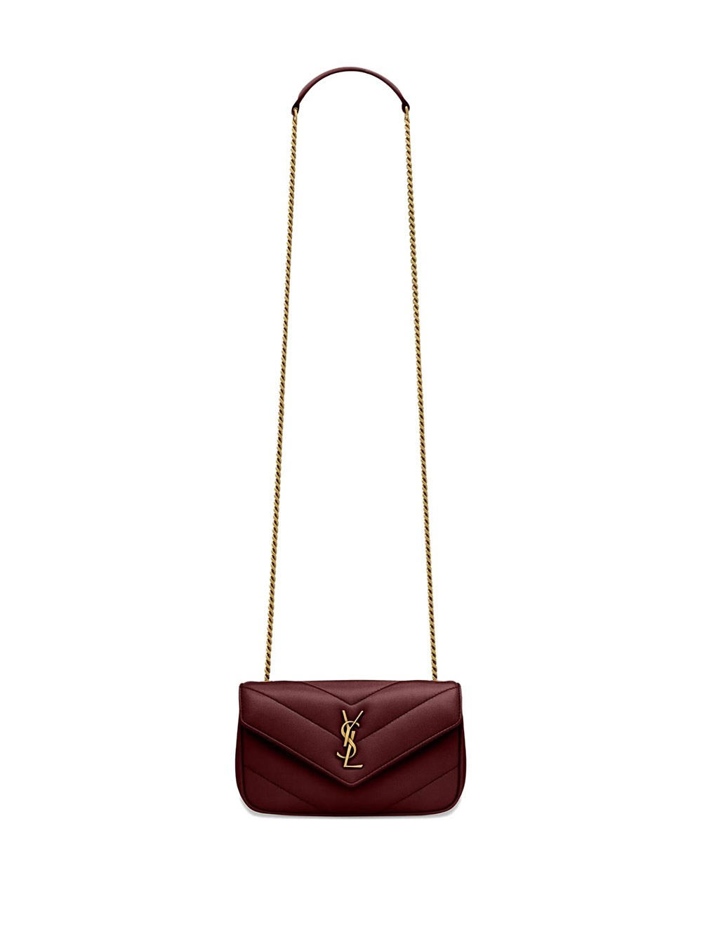 Saint Laurent Loulou Mini Bag In Red