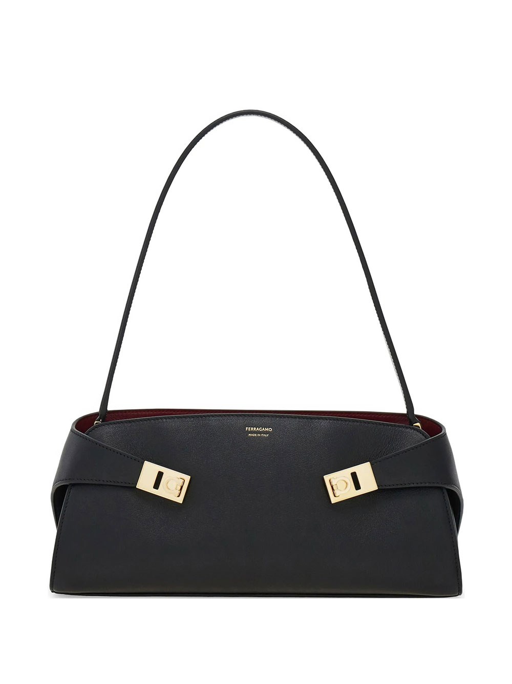 Ferragamo Women's Black Hug East-West Shoulder Bag