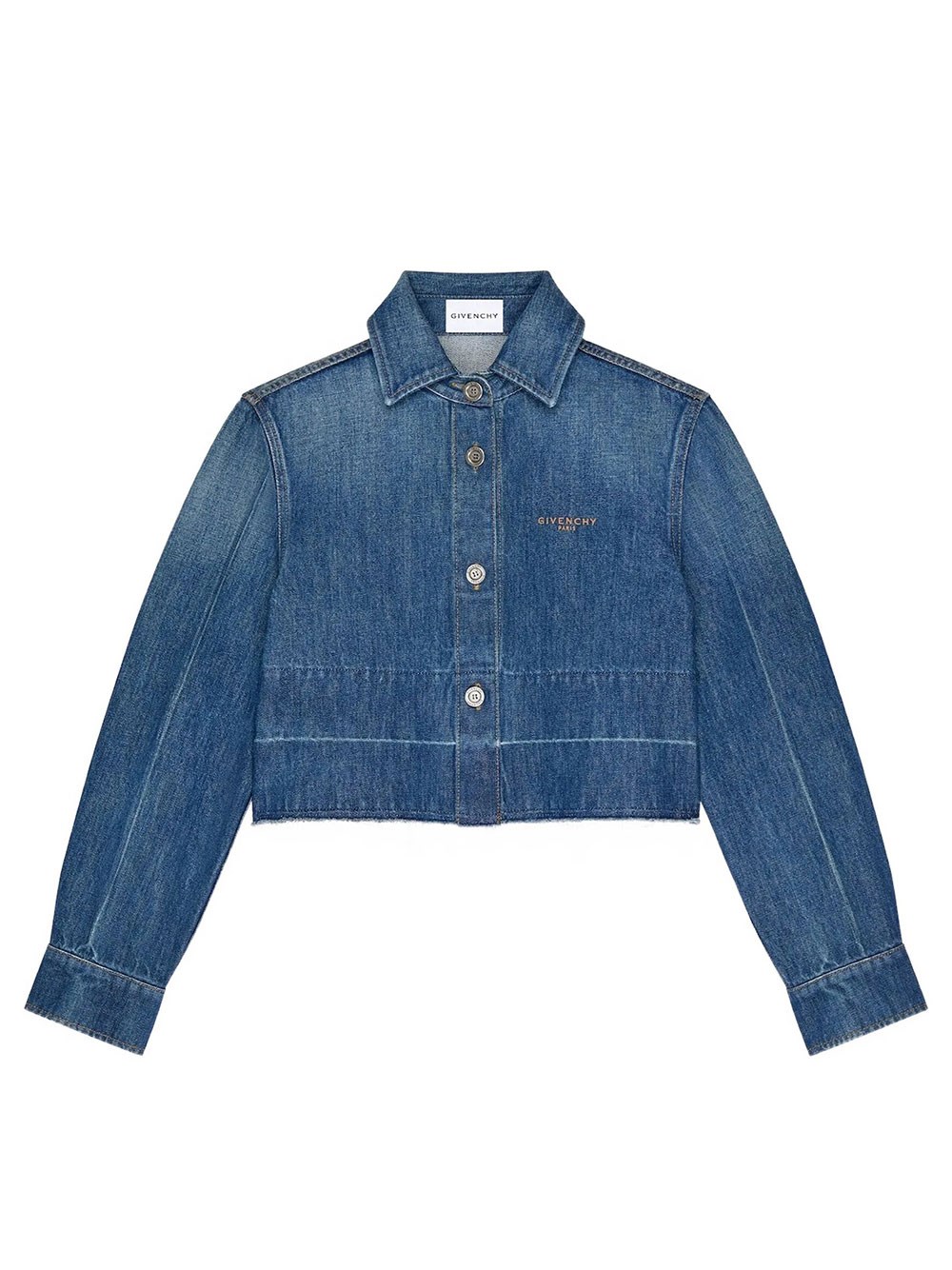 GIVENCHY | Camicia in denim di cotone blu | Women | 38 - Immagine 4
