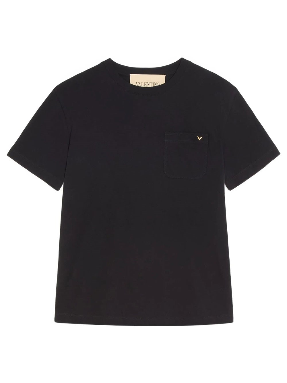 Valentino Garavani Men's Black T-Shirt Valentino In Cotton With Vgold