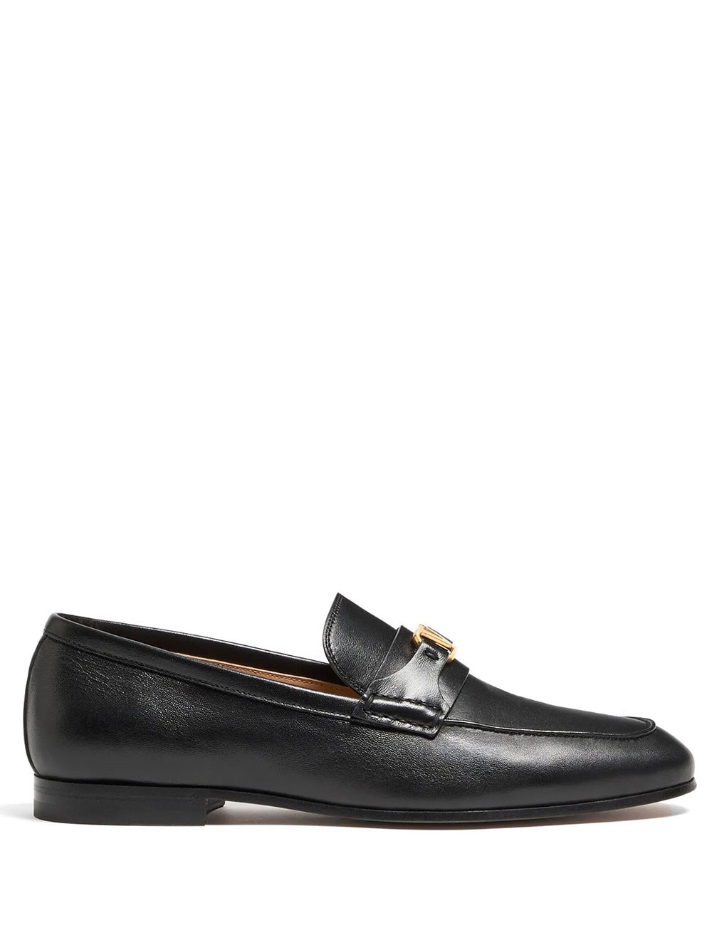Valentino Garavani Men's Black Loafers Vlogo Signature In Nappa