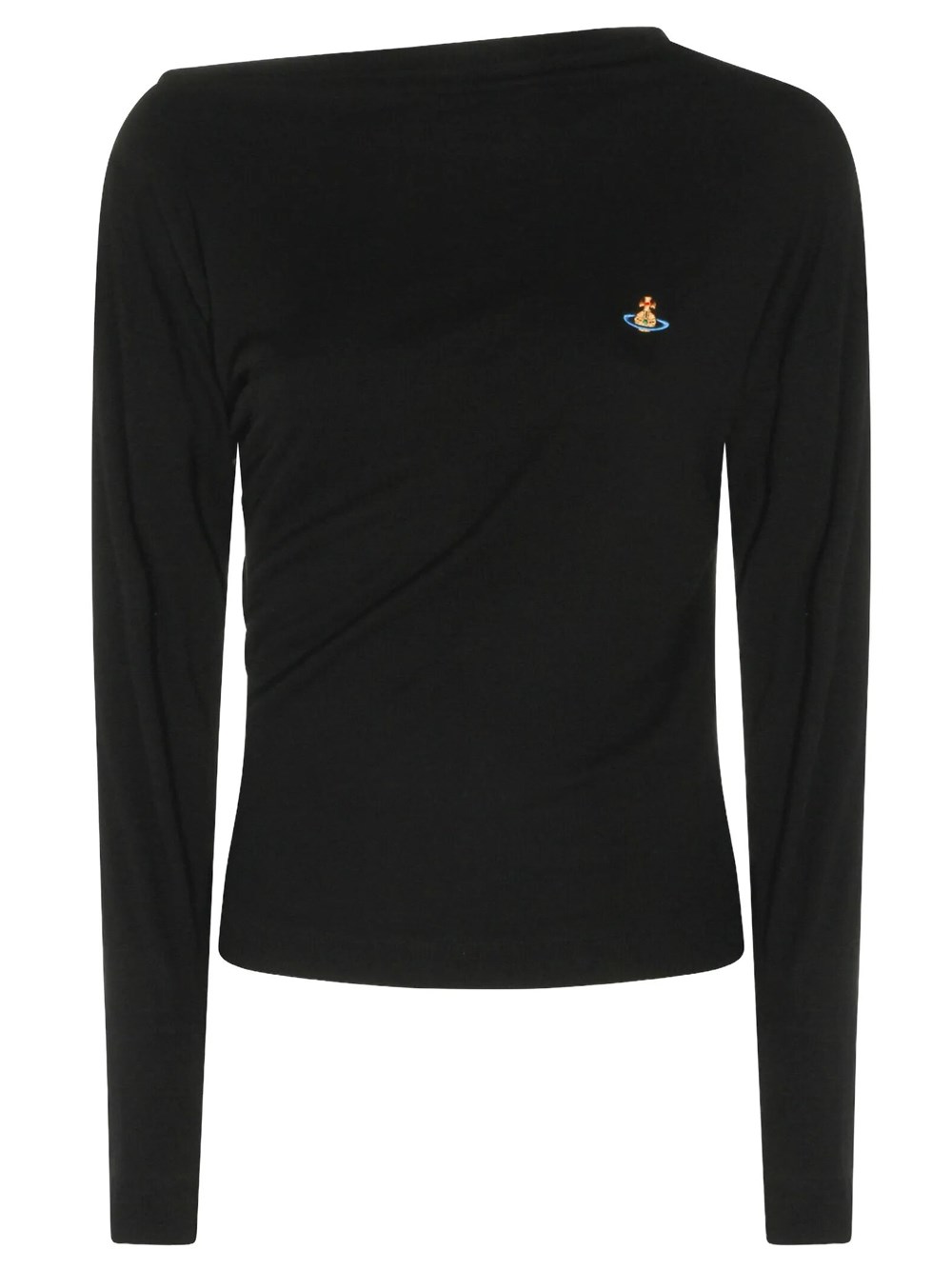 Vivienne Westwood Donna Nero Top Hebo A Maniche Lunghe