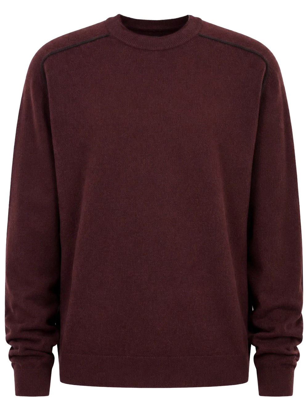 Maison Martin Margiela Men's Red Crew Neck Sweater In Virgin Wool