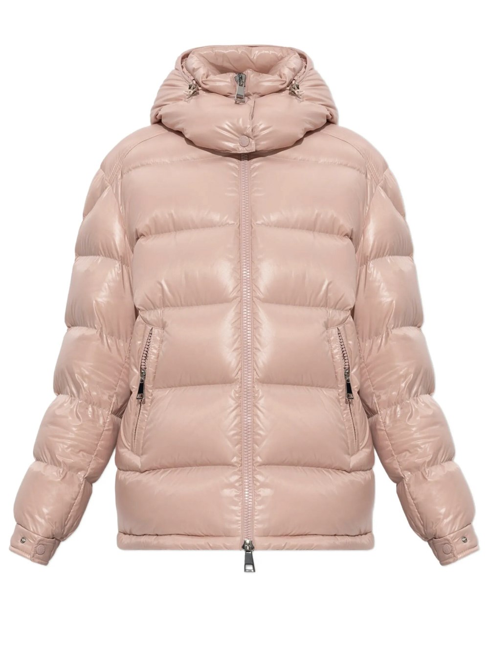 Moncler Women's Pink & Purple Short Maire Down Jacket With Hood