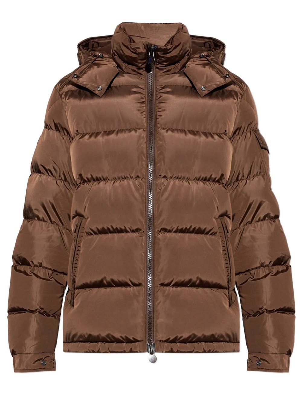 Moncler Men's Brown Short Down Jacket Maya Matte