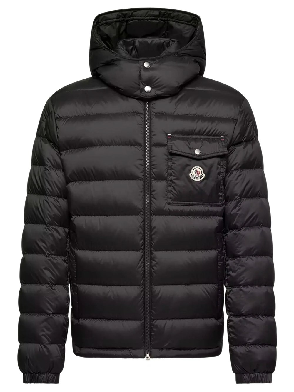 Moncler Men's Black Short Verith Puffer Jacket With Hood