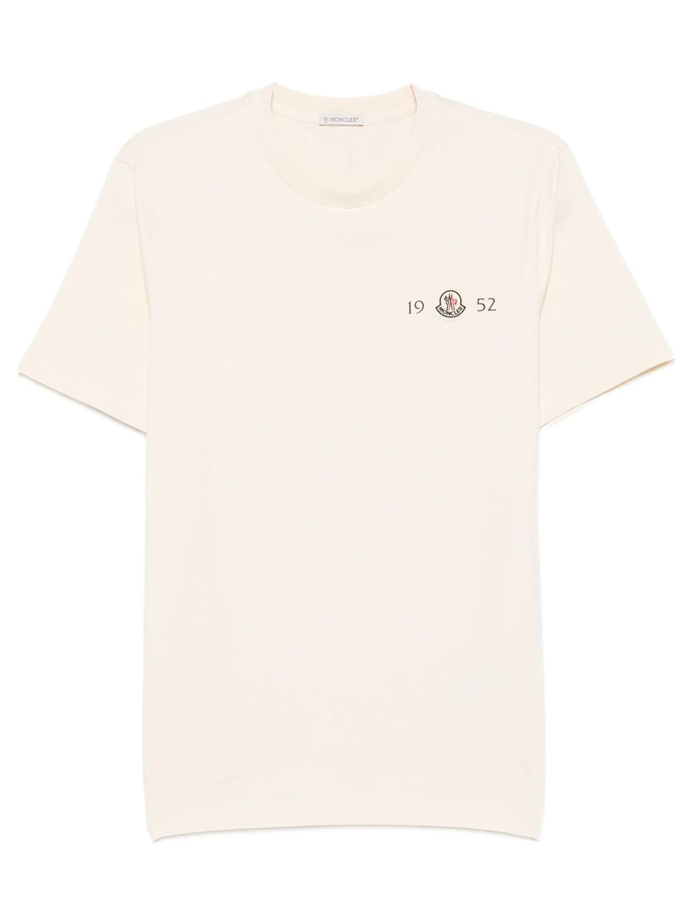 Moncler Men's Nude & Neutrals Logo Cotton T-Shirt