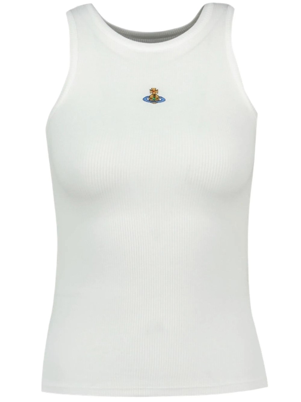 Vivienne Westwood Women's White 90S Ribbed Tank Top