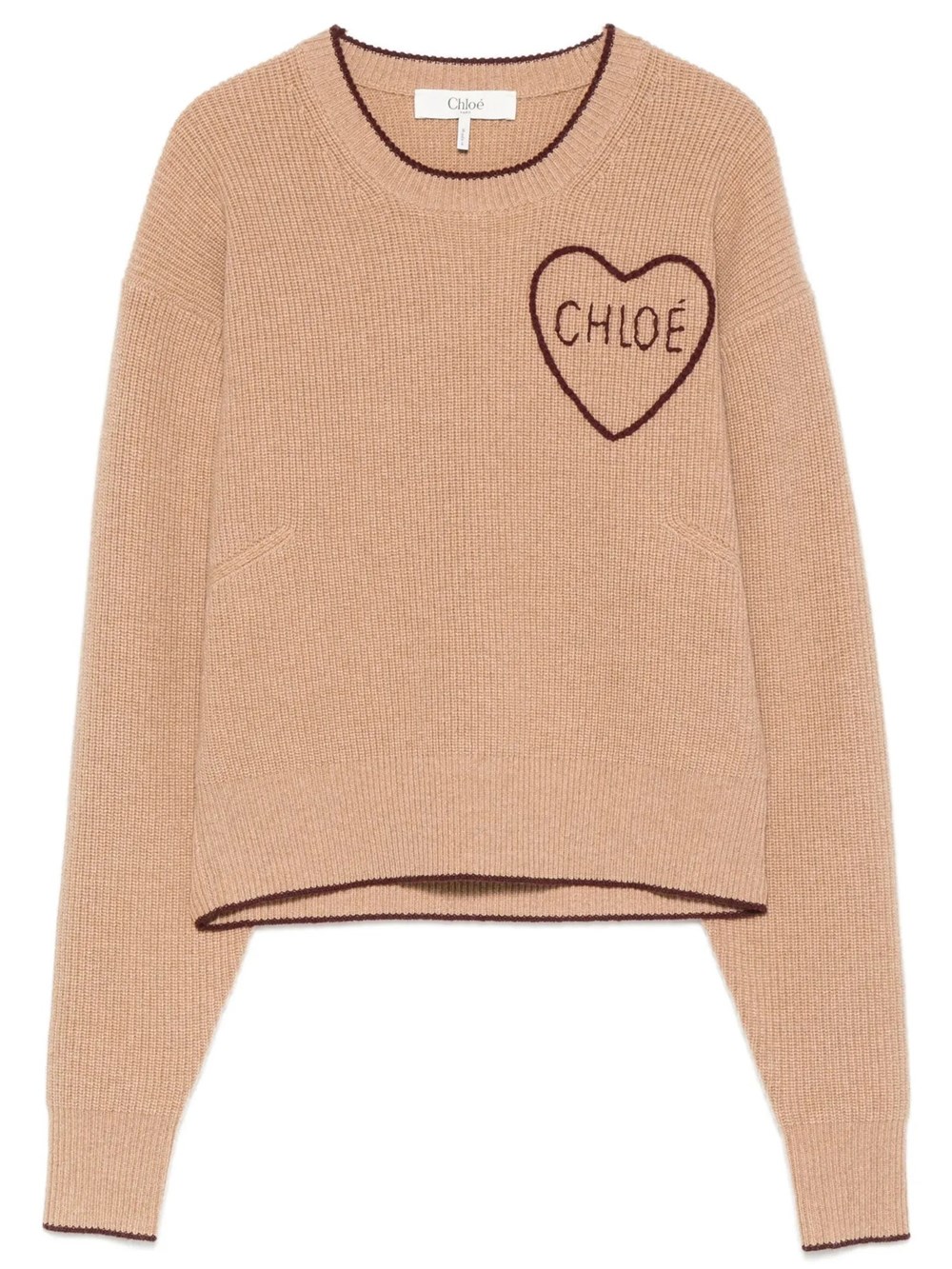 Chloé Women's Brown Heart Pullover