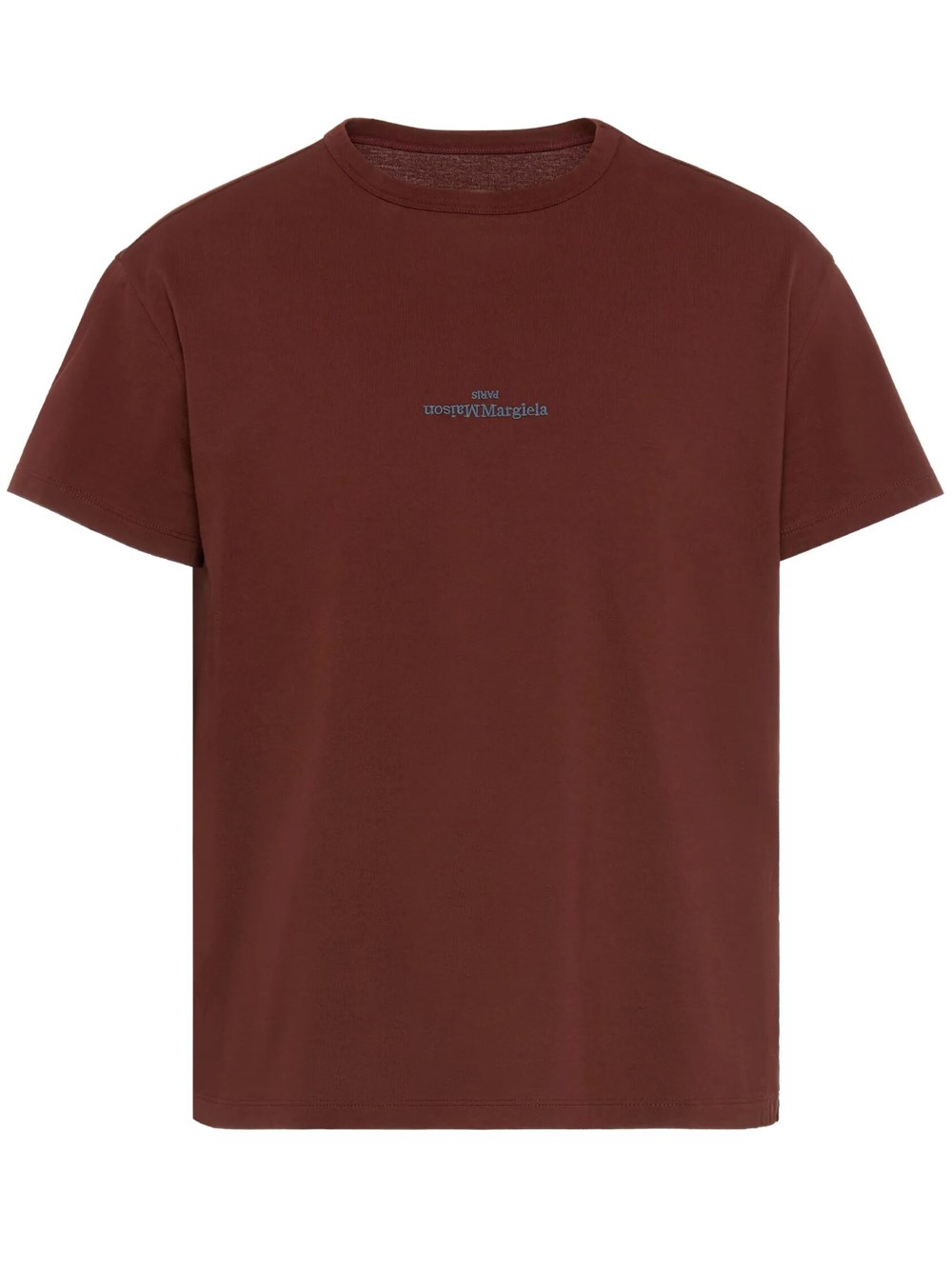 Maison Martin Margiela Men's Red T-Shirt Logo
