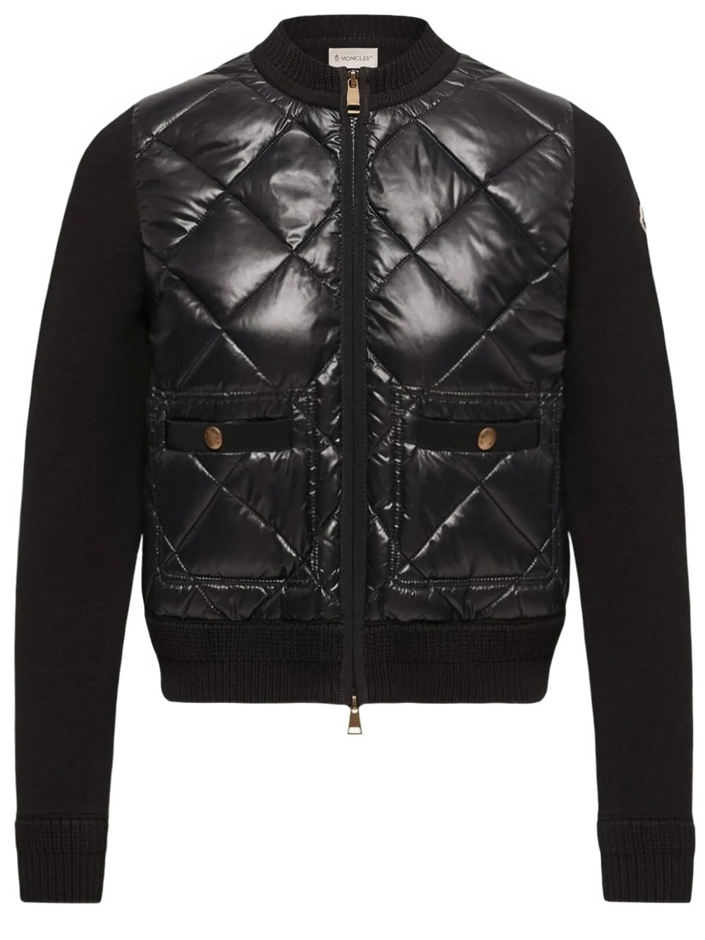 Moncler Women's Black Padded Cardigan