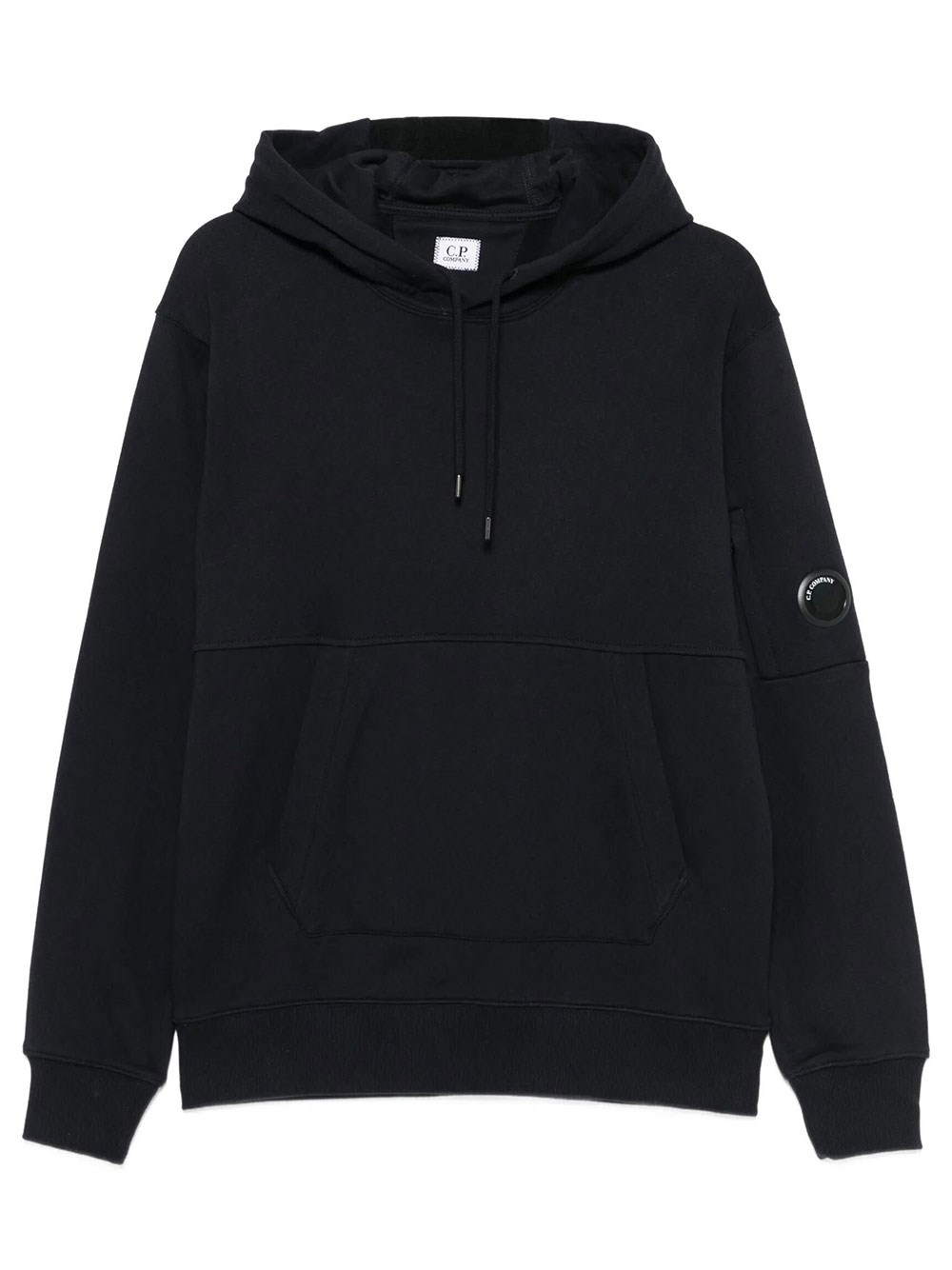 C.p. Company Men's Blue C. P. Company Fleece Hoodie With Lens
