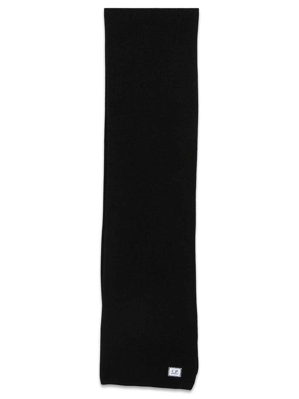 C.p. Company Sciarpa Logo In Nero