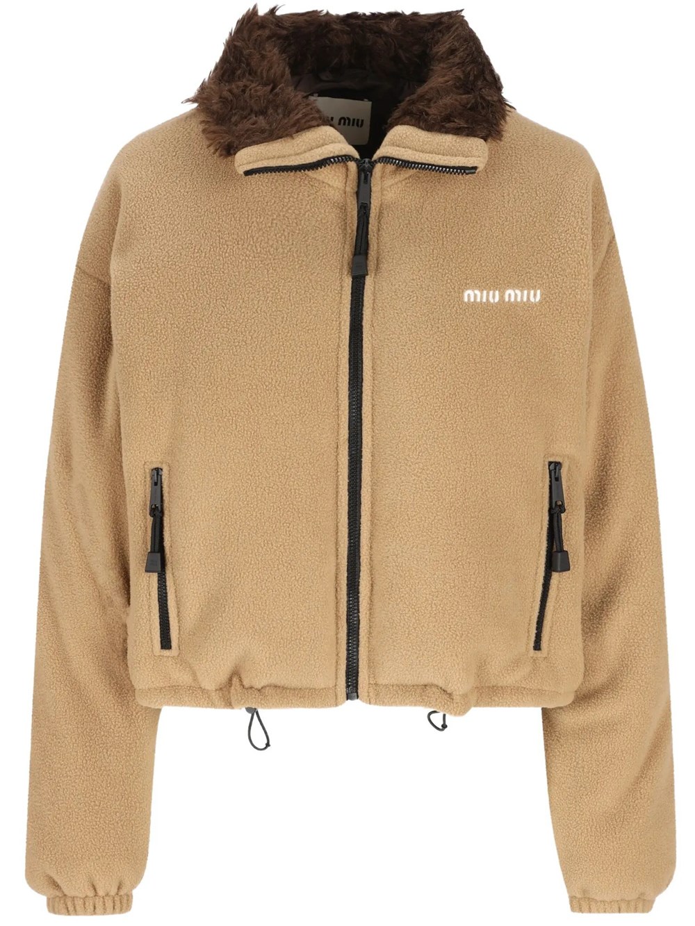 Miu Miu Women's Nude & Neutrals Fleece Puffer