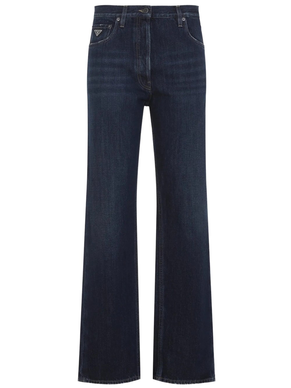 Prada High-Rise Flared Jeans - Female - Wide Jeans - Blue - W27 - Jeans - Image 3
