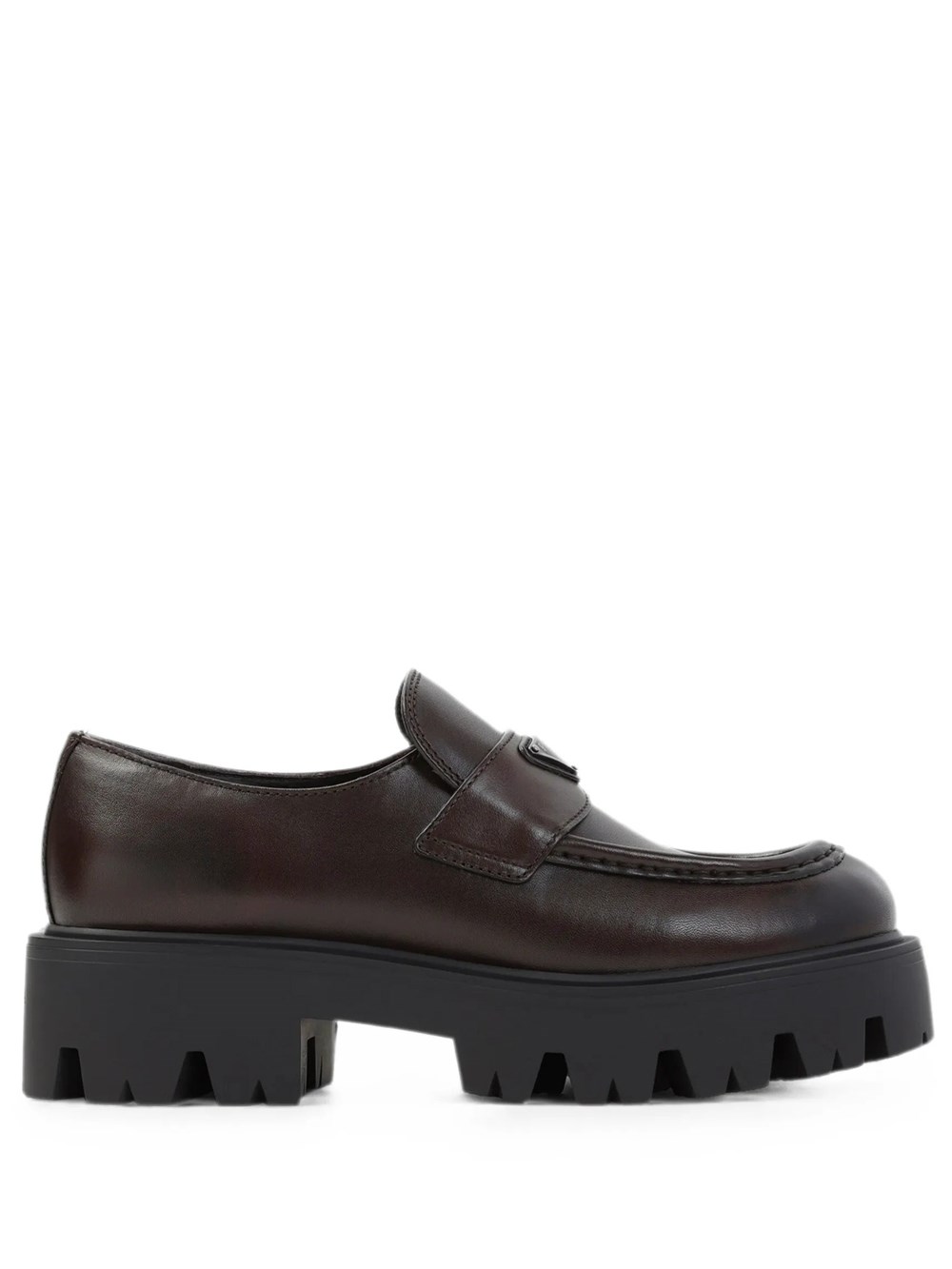 Prada Women's Brown Leather Loafers