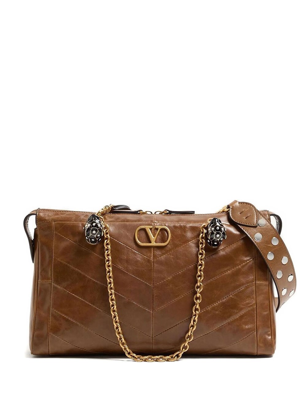 Valentino Garavani Women's Green Shoulder Bag Panthea In Nappa Ch
