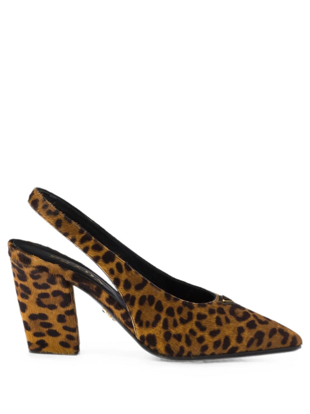 Prada Women's Brown Slingback In Spotted Hair