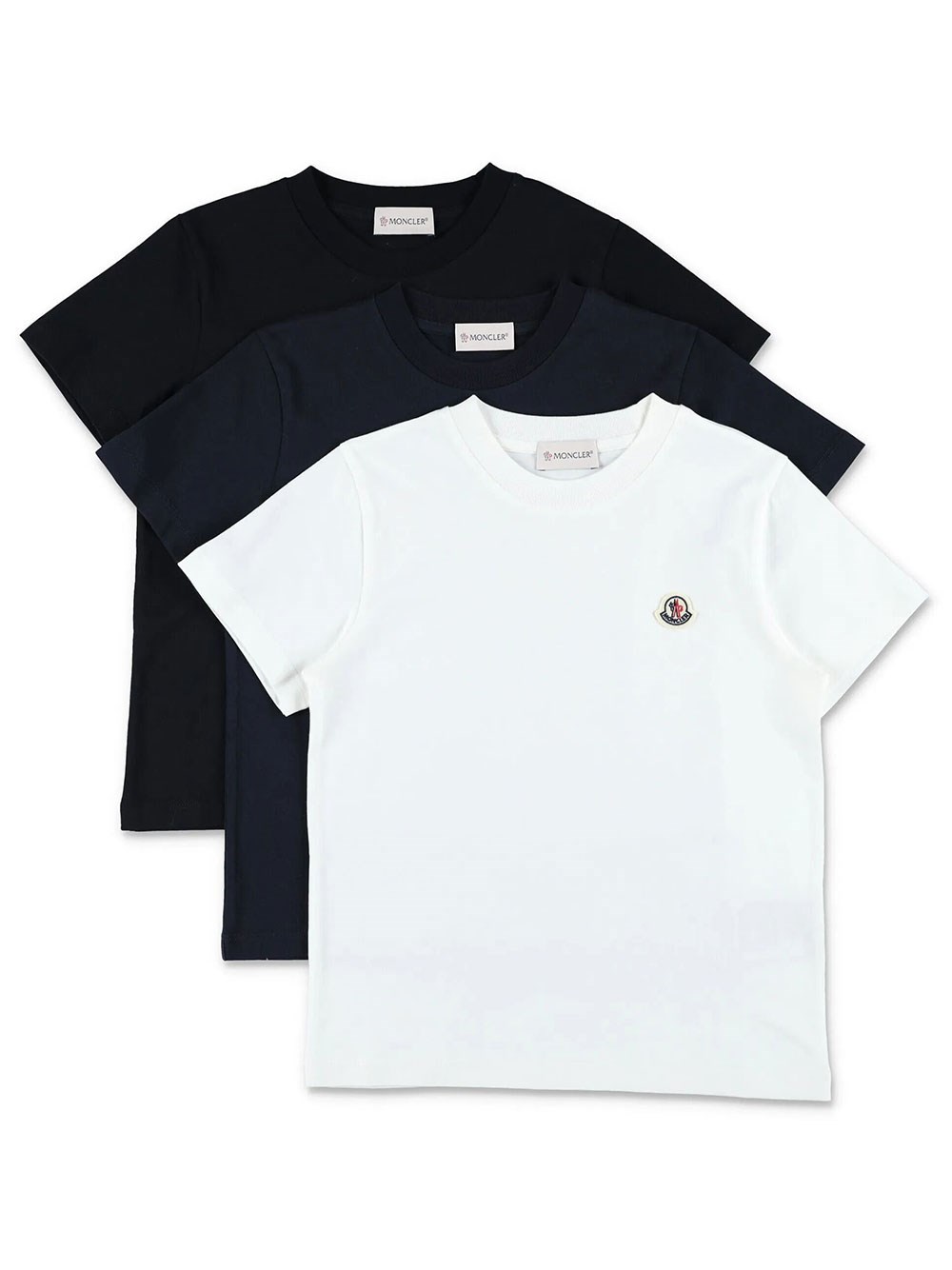 Moncler Kids Boys Multi 3 T-Shirt Logo