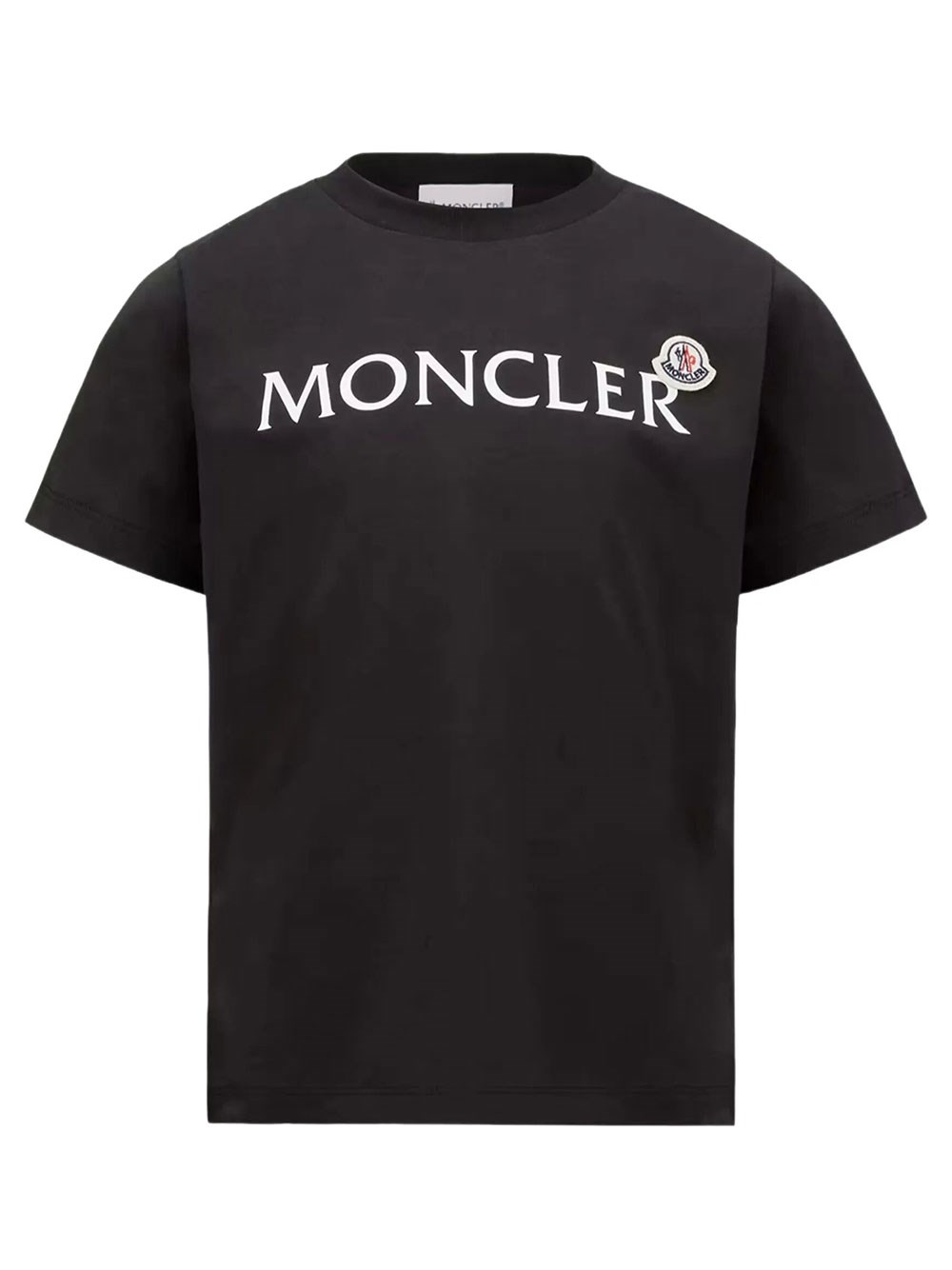 Moncler Kids Boys Black T-Shirt Logo