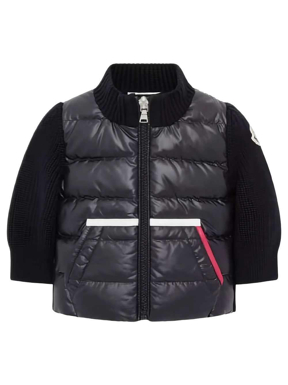 Moncler Kids Boys Blue Padded Zip Cardigan