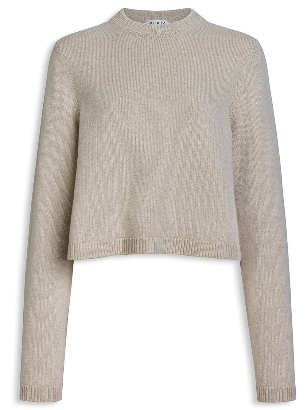 Alaïa Cashmere And Wool Turtleneck Pullover In Neutral