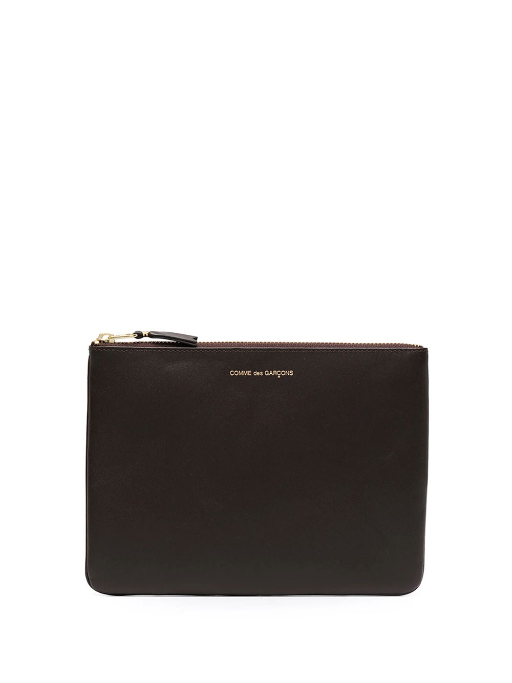 Comme Des Garçons Classic Line Wallet With Zip In Brown