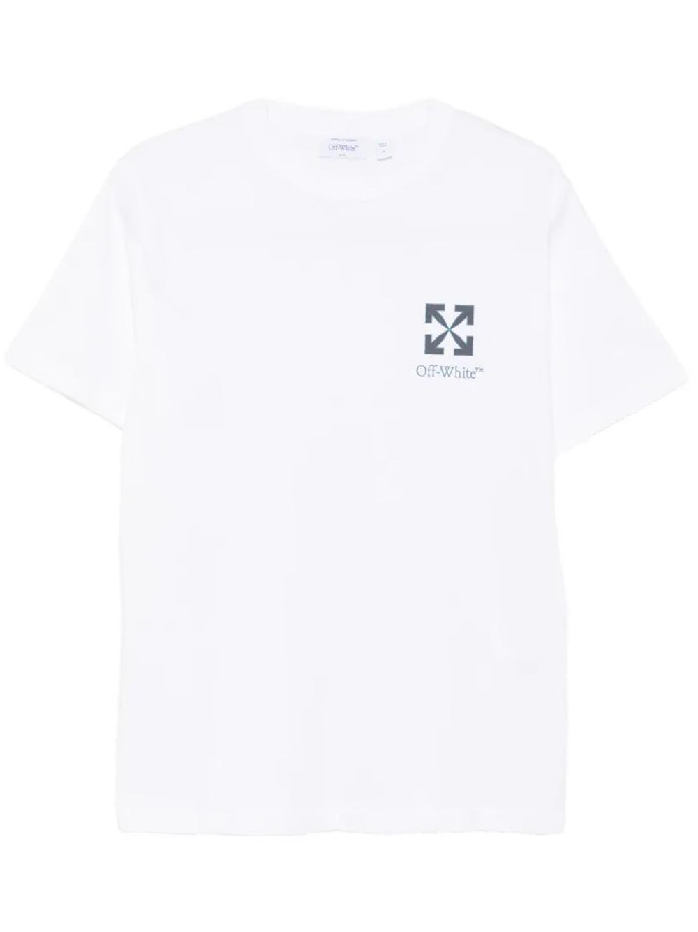 Off-White Men's White Off- T-Shirt Regular Fit Small Arrow